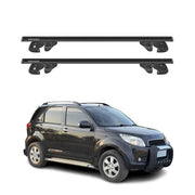 Dachträger Grundtäger für Daihatsu Terios II J200 2006-2017 Alu TÜV Schwarz 2tlg