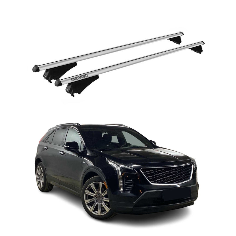 Menabo Dachträger Grundtäger für Cadillac XT4 2018-2025 75kg Alu Silber 2 tlg