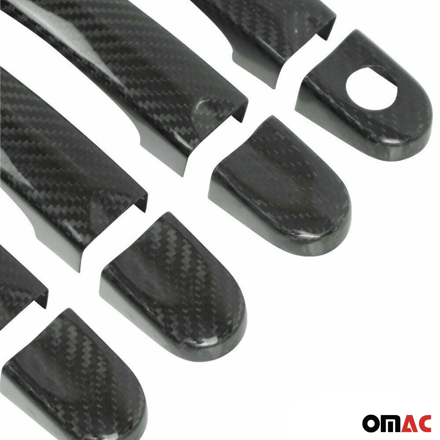 Türgriff Blende Carbon für VW Caddy 2003-2015 4Tür Kohlefaser Schwarz 8tlg