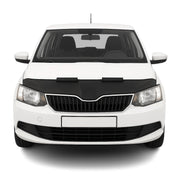Haubenbra Steinschlagschutz Bonnet Bra für Skoda Fabia 2014-2021 Schwarz Halb