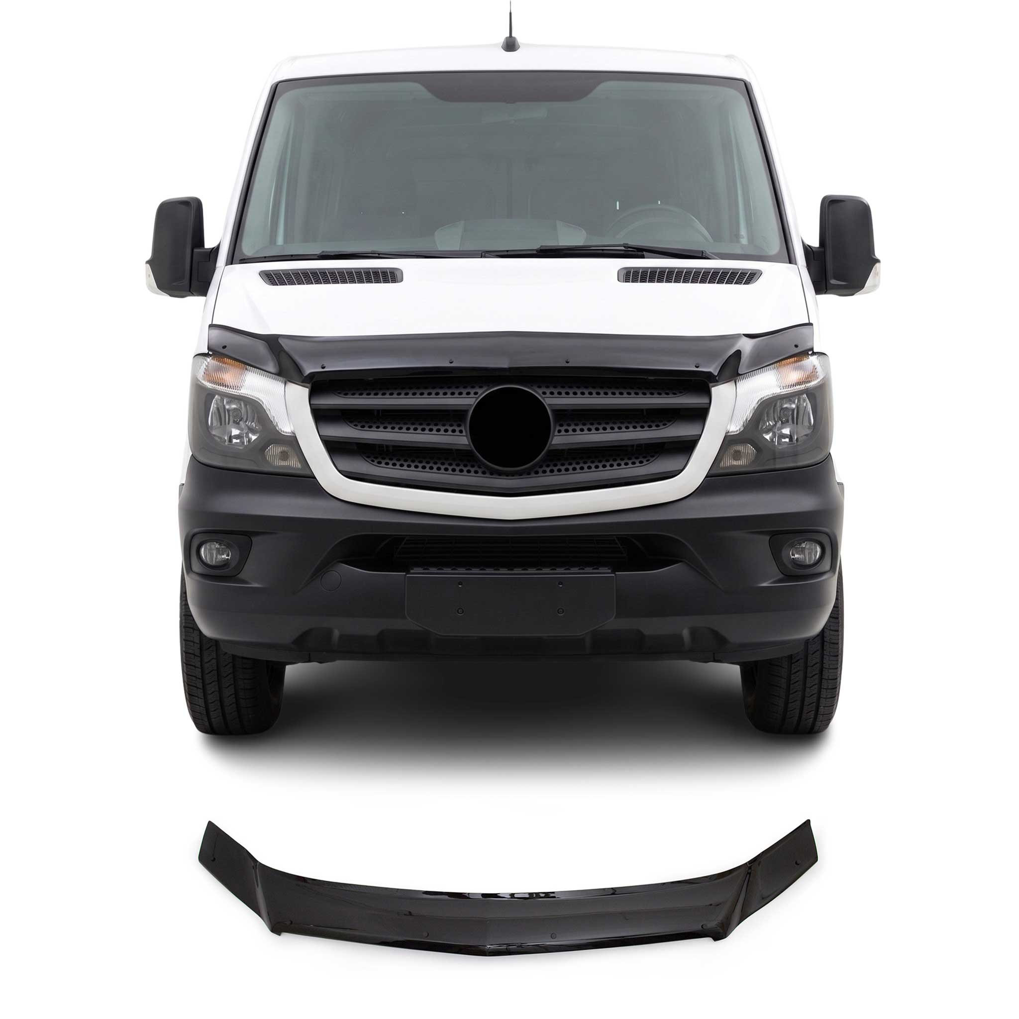 Motorhaube Deflektor Insektenschutz für Mercedes Sprinter W906 2013-2026 Dunkel