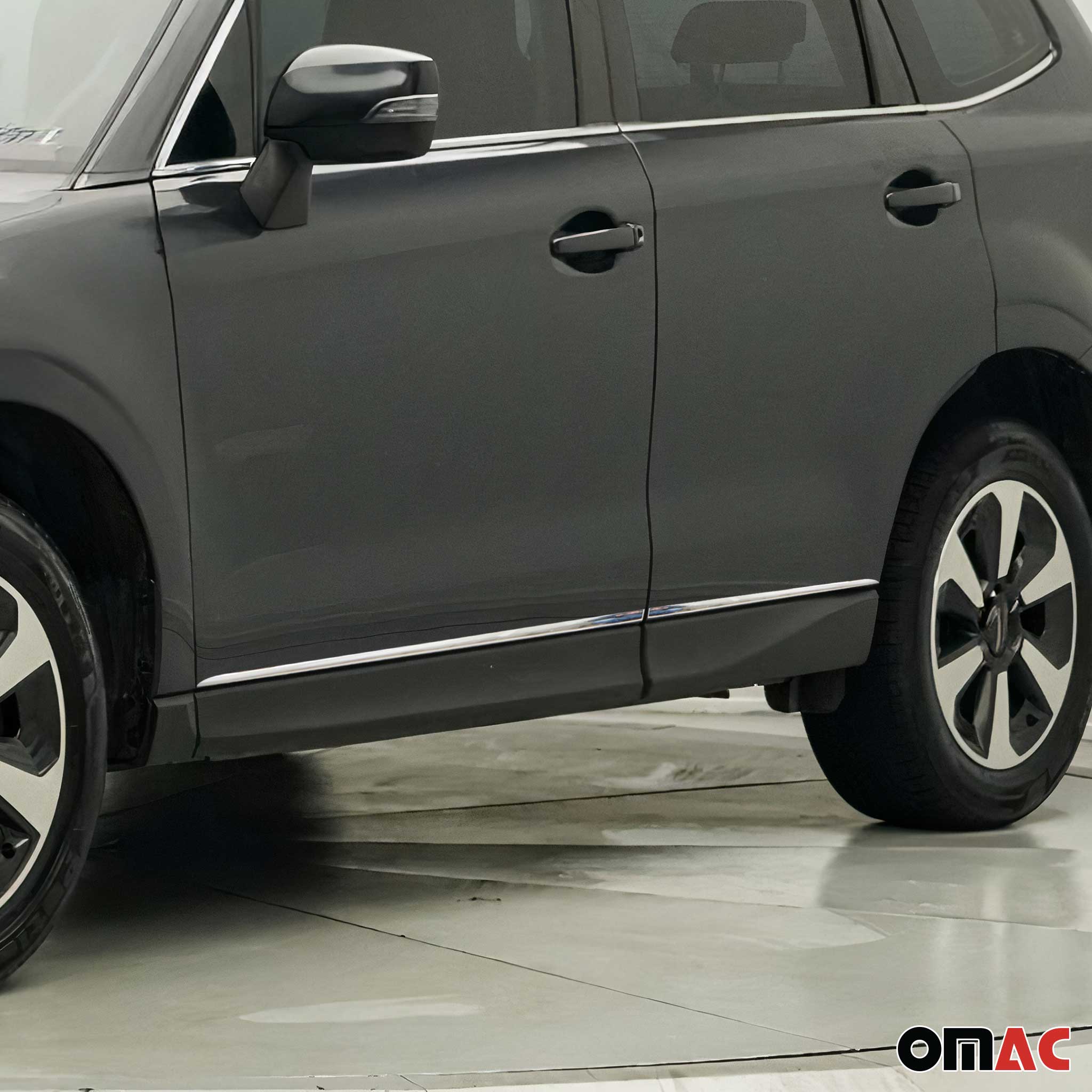 Seitentürleiste Türschutzleiste für Subaru Forester IV 2013-2018 Chrom Edelstahl