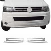 Kühlergrill Leisten Grillleisten für VW T5 2009-2015 Edelstahl Chrom 1tlg
