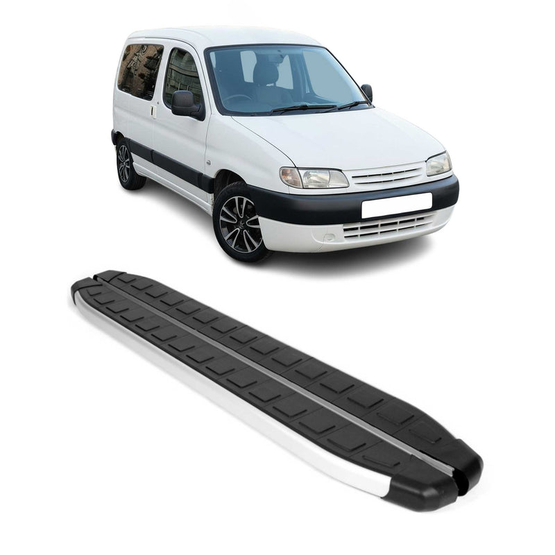 Seitenbretter Trittbretter für Citroen Berlingo L1 Kurzer 1996-2008 Alu Schwarz