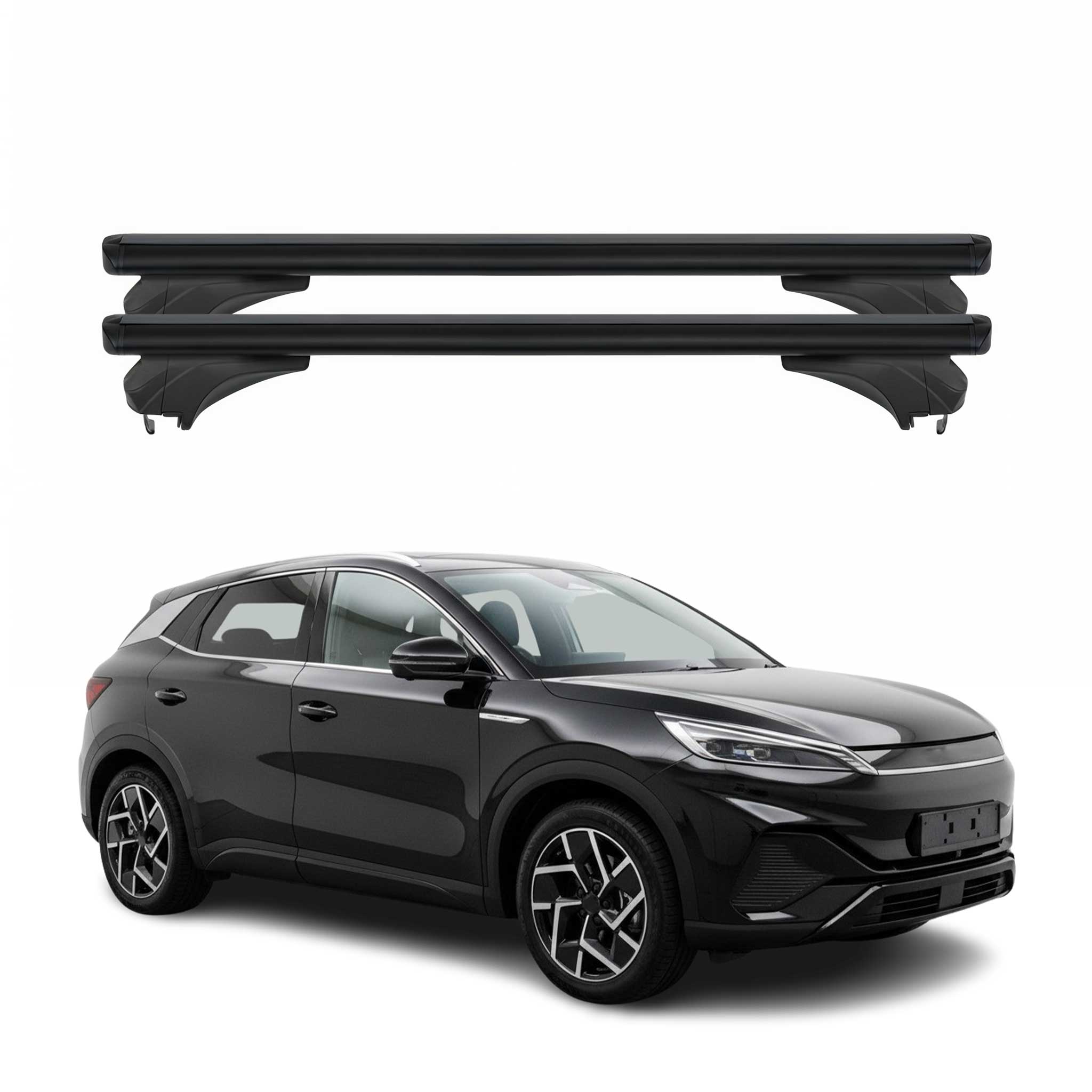 Menabo Dachträger Grundtäger für BYD Atto 3 2022-2026 Aluminium Schwarz 2 tlg