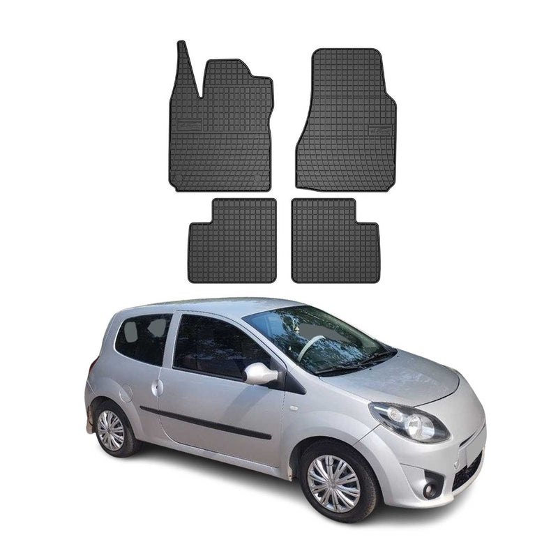 OMAC Gummi Fußmatten für Renault Twingo 2007-2014 Automatten Gummi Schwarz 4tlg
