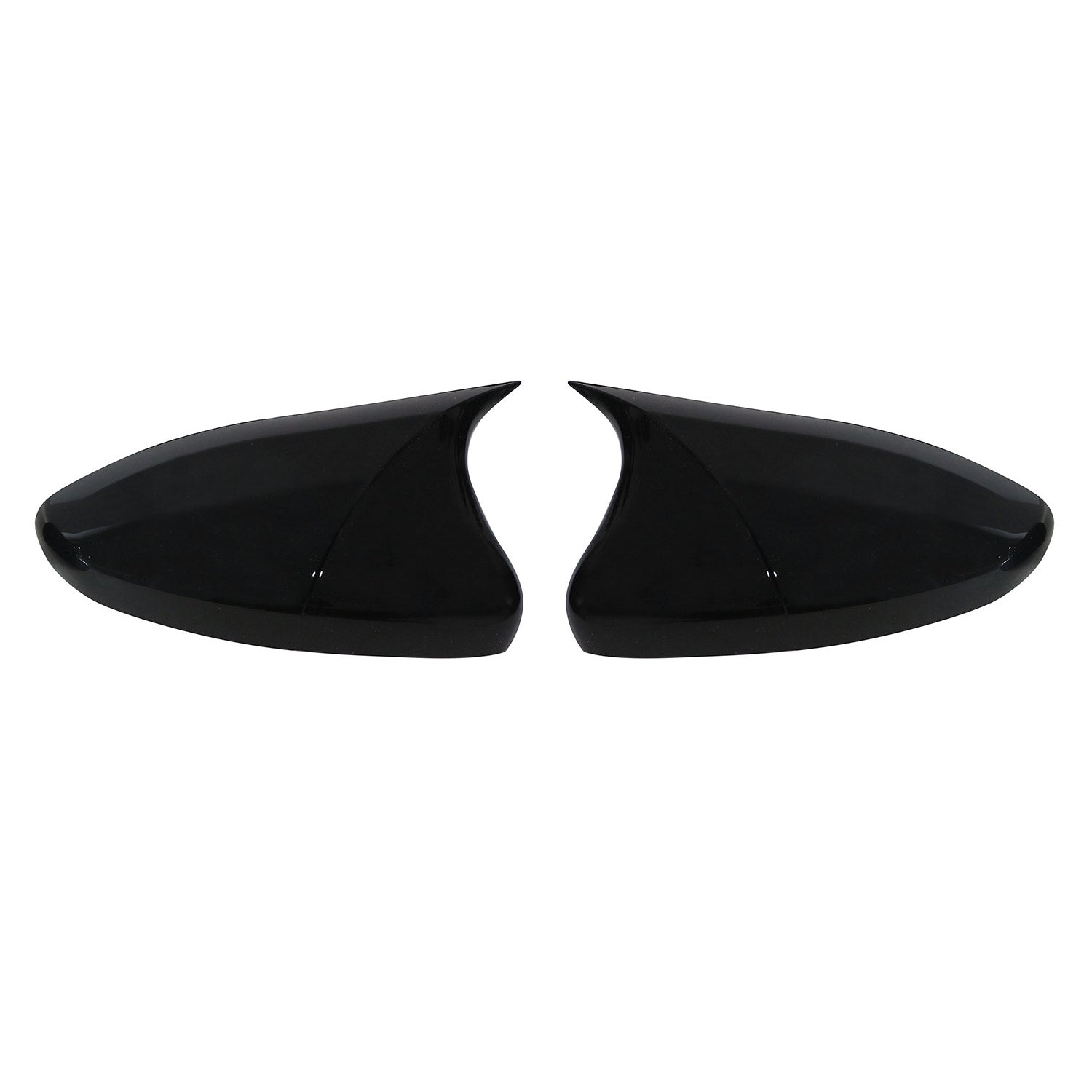 Spiegelkappen für Peugeot 208 2012-2019 Citroën C3 2016-20 C4 Cactus Schwarz 2x