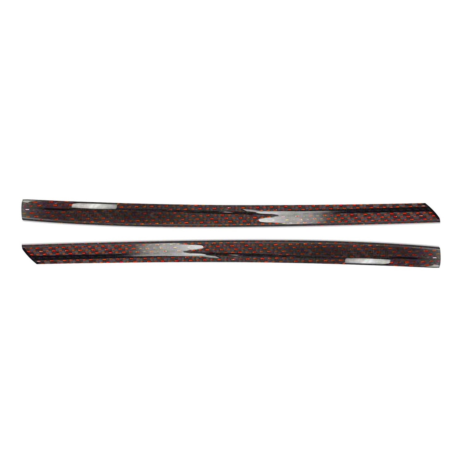 Spiegelkappen Leiste für VW Multivan T5 2010-15 Echt Carbon Rot Schwarz 2x