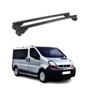 Dachträger Grundträger für Renault Trafic II 2001-2014 TÜV Aluminium Schwarz 2x