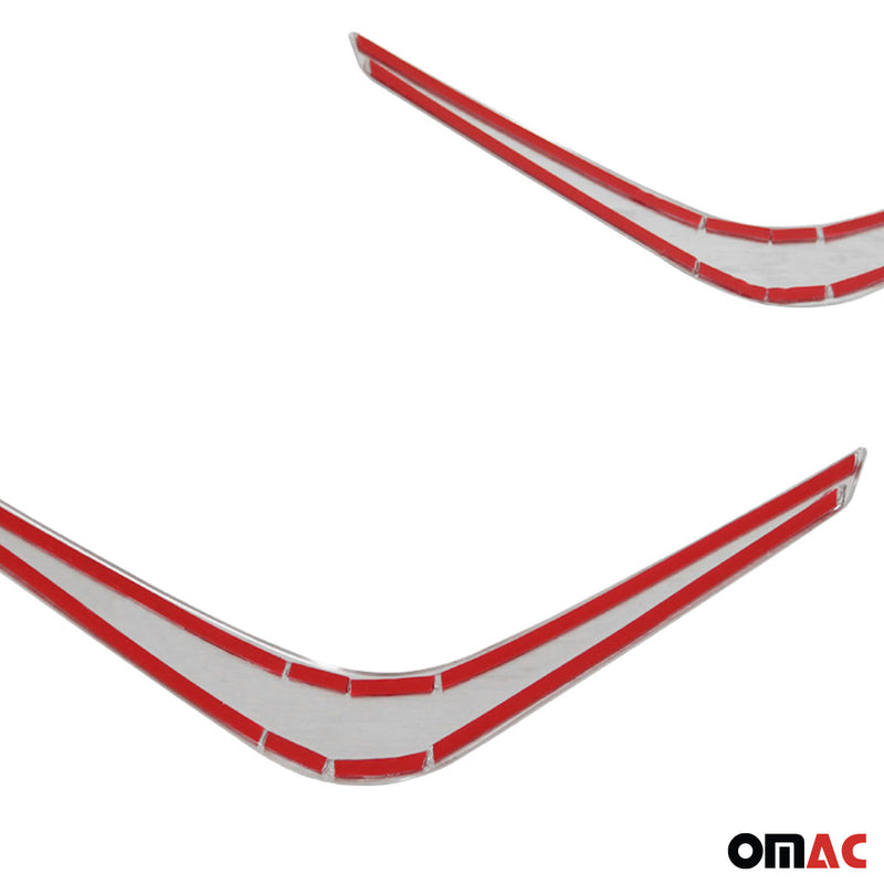 Nebelscheinwerfer Rahmen Umrandung für Nissan Juke 2021-2025 Edelstahl Silber 2x