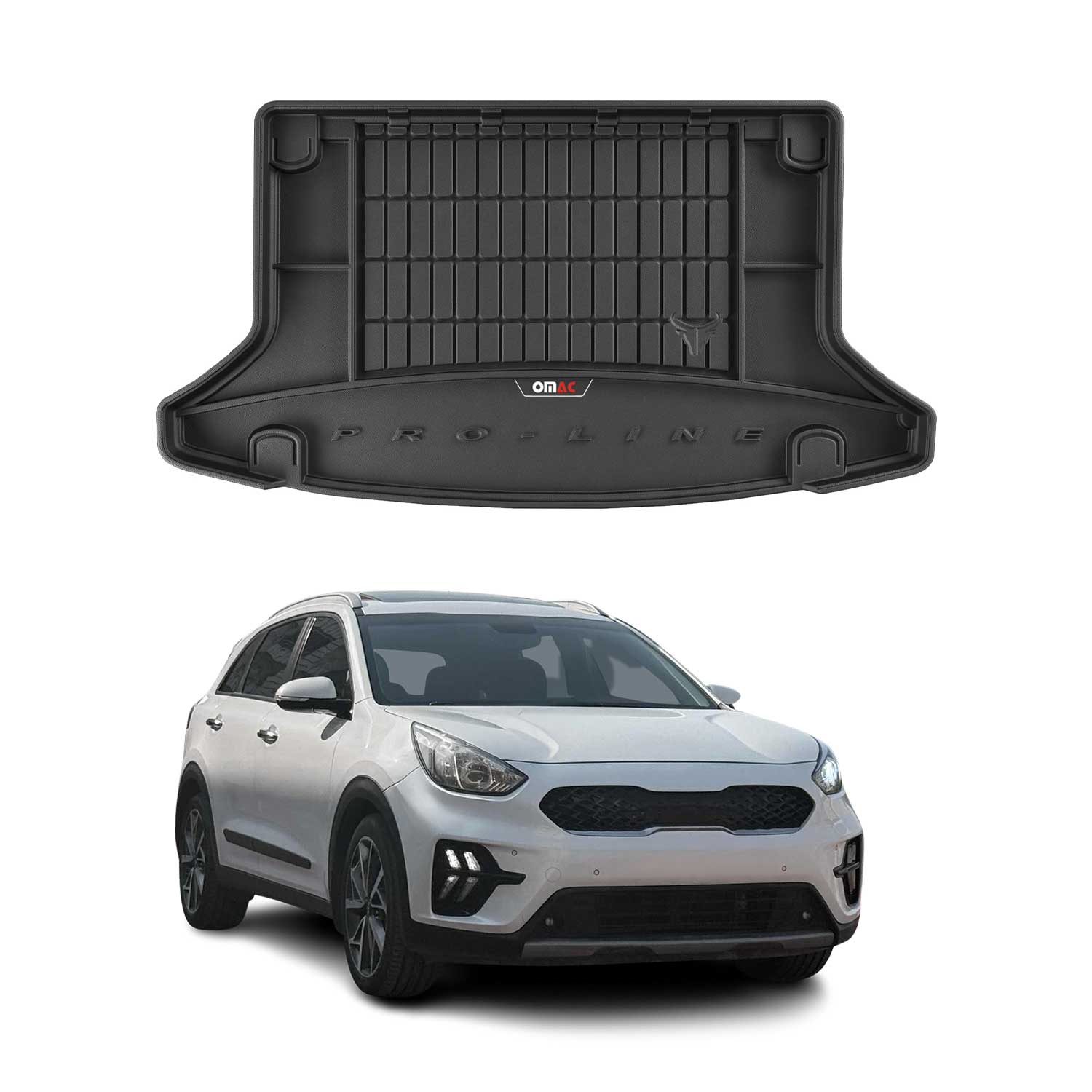 OMAC Gummi Kofferraumwanne für Kia e-Niro mk1 2018-2022 TPE Laderaumwanne