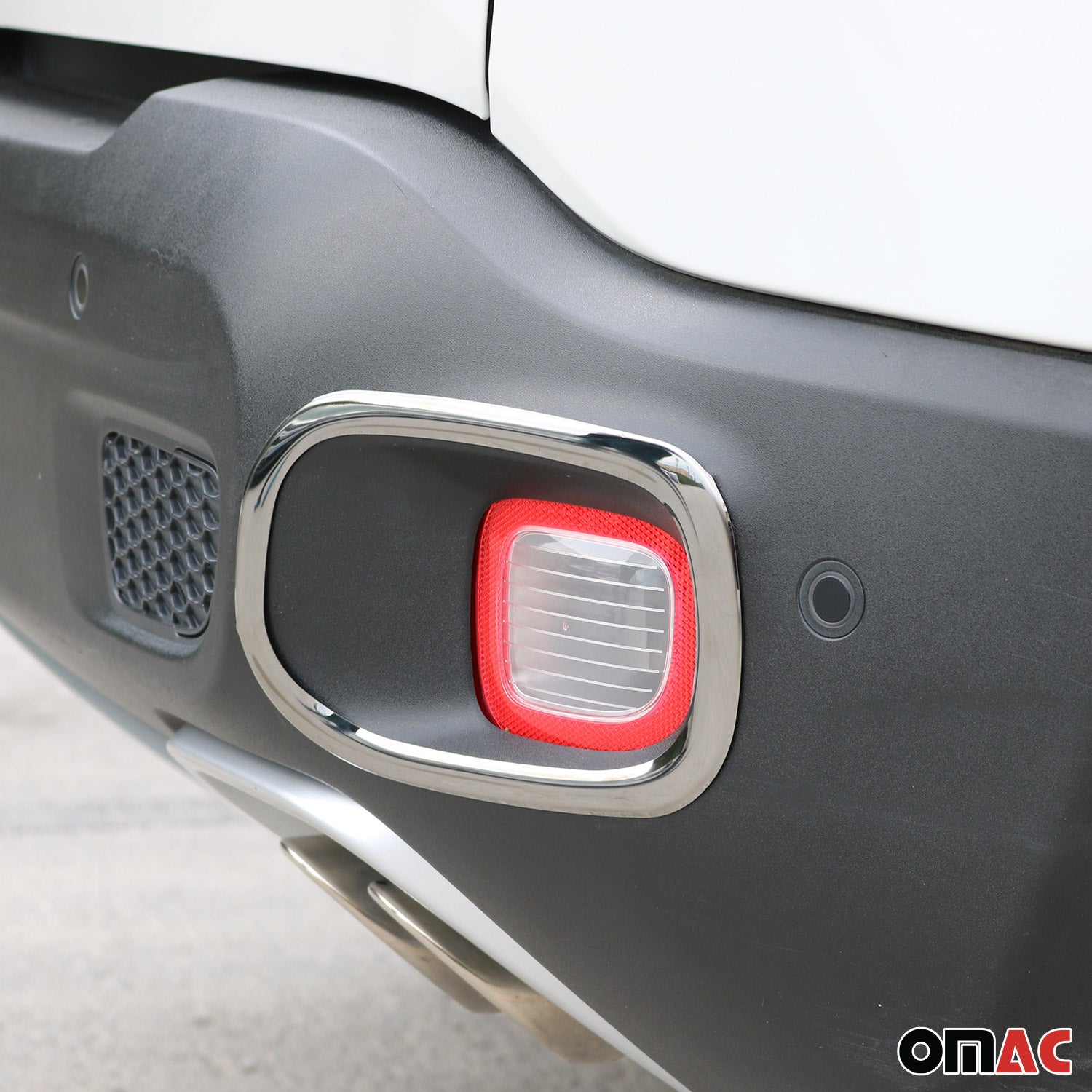 Reflektor Blenden Reflektorleiste für Jeep Renegade 2019-2024 Edelstahl Chrom