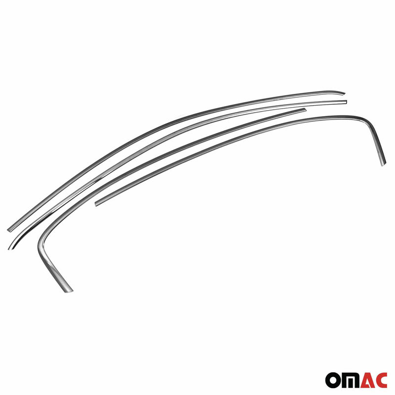 Fensterleisten Zierleisten für Fiat Tipo 2015-2025 Edelstahl Dunkel 4tlg