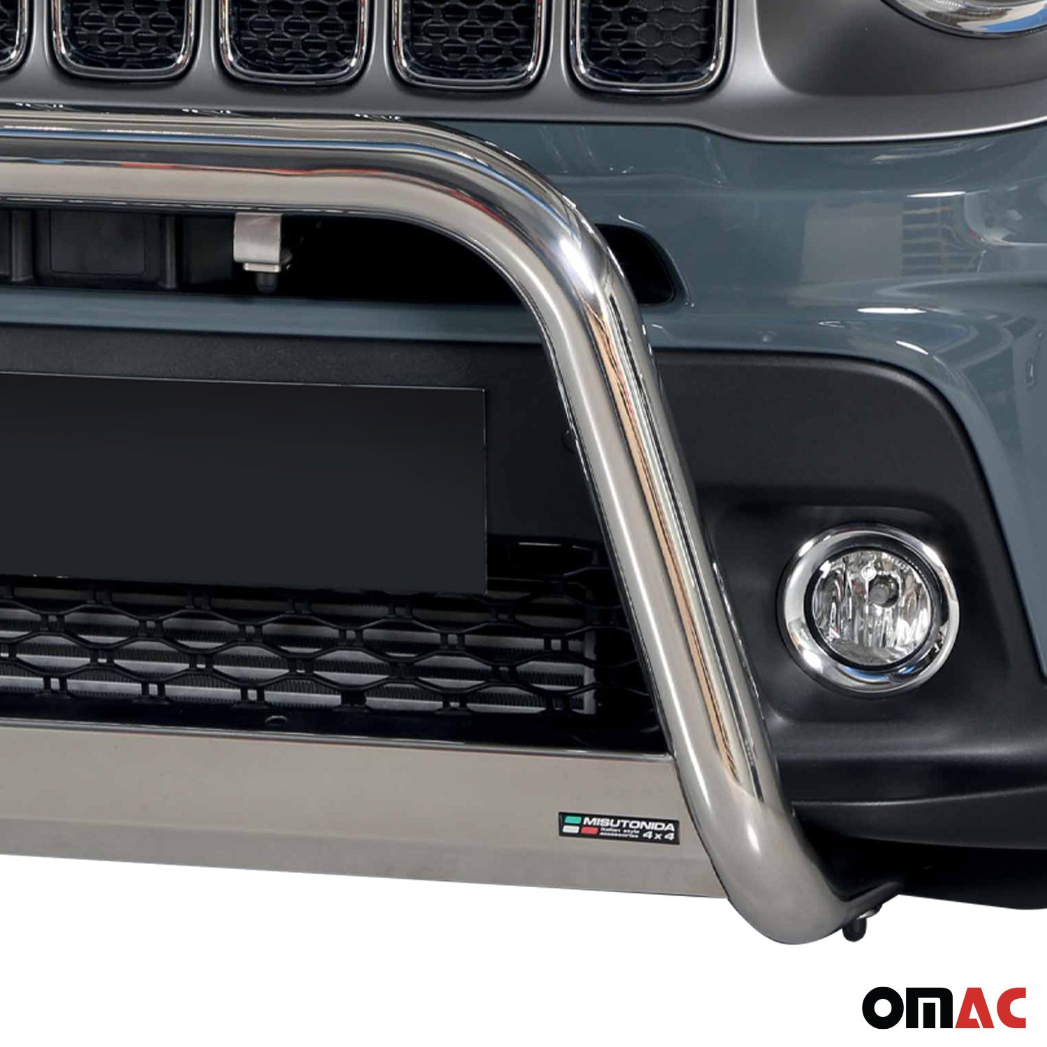 Frontbügel Frontschutzbügel für Jeep Renegade 2018-2022 ø63mm Stahl Silber