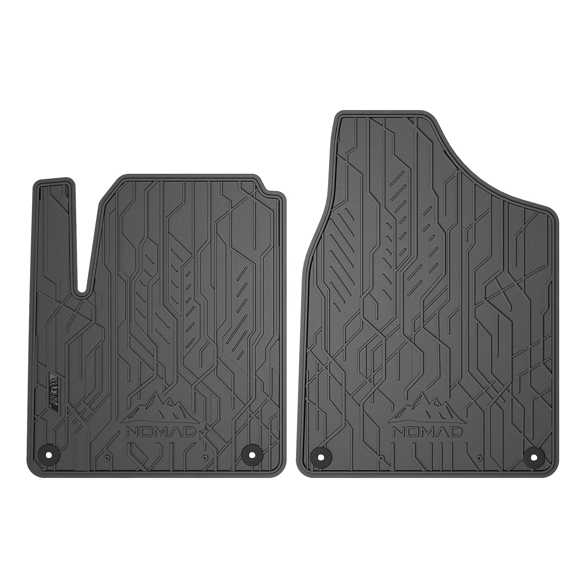 Fußmatten Gummimatten für Seat Alhambra / VW Sharan 1995-2010 Schwarz 2 tlg