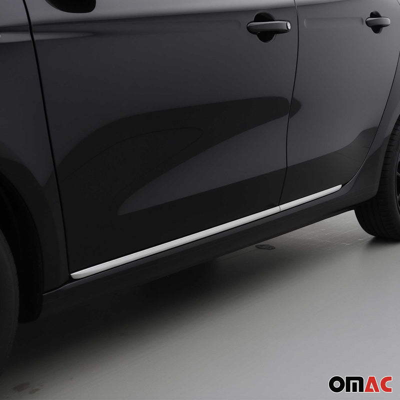 Seitentürleiste Türschutzleiste für Smart 453 454 Forfour 90/41cm Edelstahl 4x