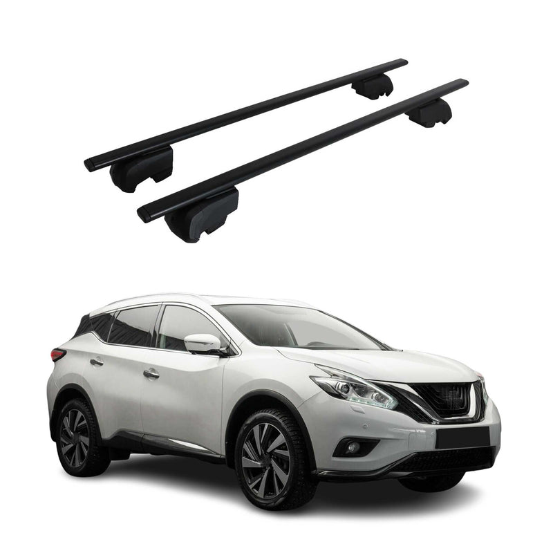 Dachträger Grundtäger für Nissan Murano 2014-2025 75kg Metall Schwarz 2 tlg