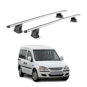 Alu Dachträger für Opel Combo C 2001-2012 TÜV T-Nut Abschließbar 2tlg Silber