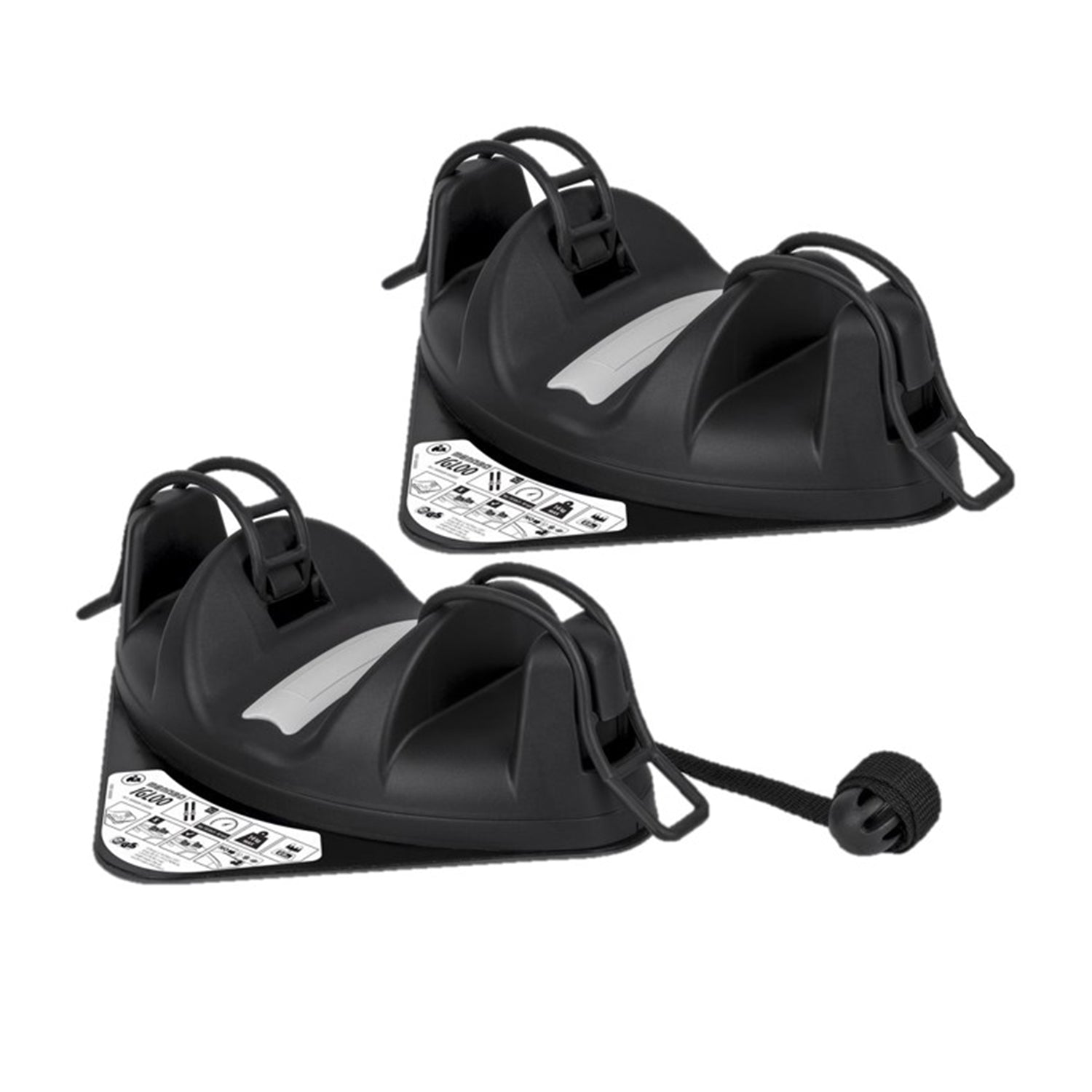 Menabo Skiträger Magnetischer Snowboard Dachträger Universal Abschließbar 2 tlg