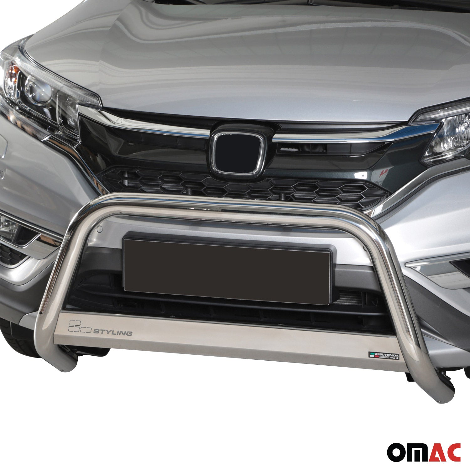 Frontbügel Frontschutzbügel für Honda CR-V 2016-2018 ø63mm Stahl Silber Schutz