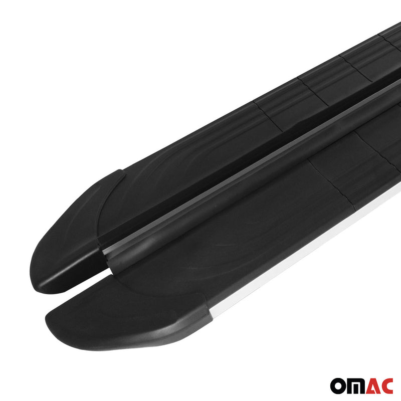 Trittbretter Schweller für Mercedes Vito W447 2014-2025 Langer L3 Alu Schwarz