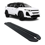 Trittbretter Seitenschutz für Citroen C5 Aircross Hybrid 2025-2026 Alu Schwarz