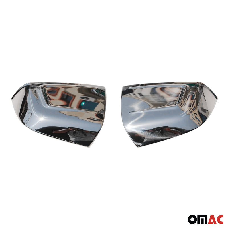 Spiegelkappen Spiegelabdeckung für Opel Combo D 2012-2018 Edelstahl Silber 2tlg