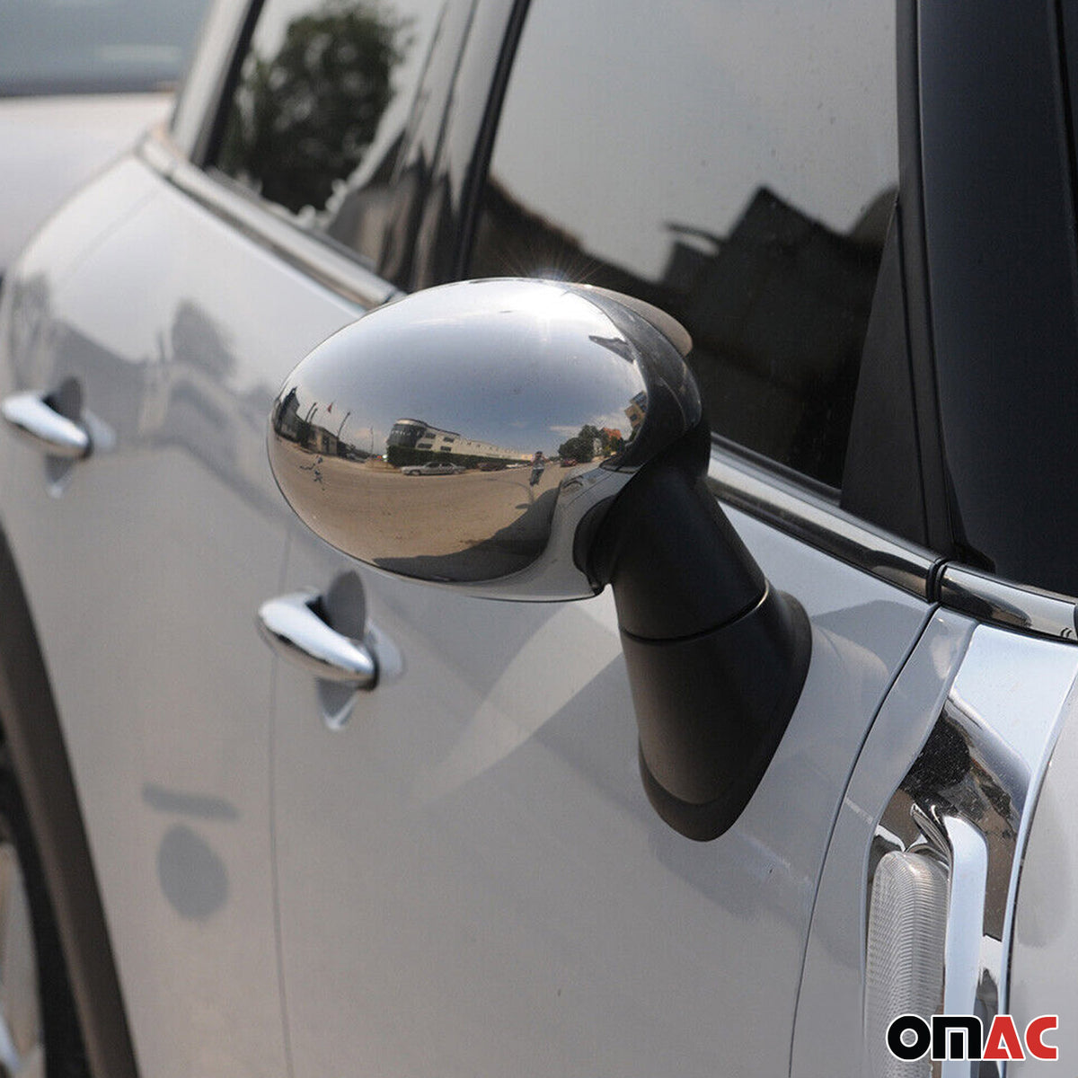 Spiegelkappen Spiegelabdeckung für Mini Cooper R58 2011-2016 Edelstahl Chrom
