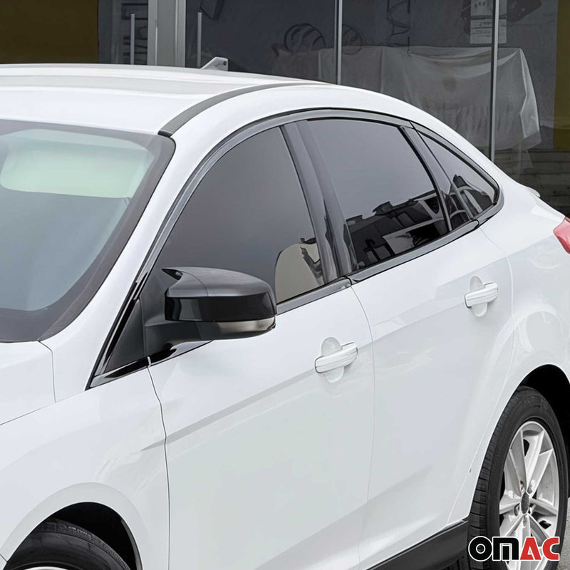 Window strips window frames for Ford Focus 2011-2018 notchback stainless steel 12x