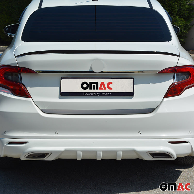 Kofferraumleiste Heckklappe Leiste für Fiat Tipo 2016-2025 Edelstahl Dunkel