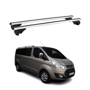 Dachträger Grundtäger für Ford Transit Custom 2013-2022 75kg Alu Silber 2 tlg
