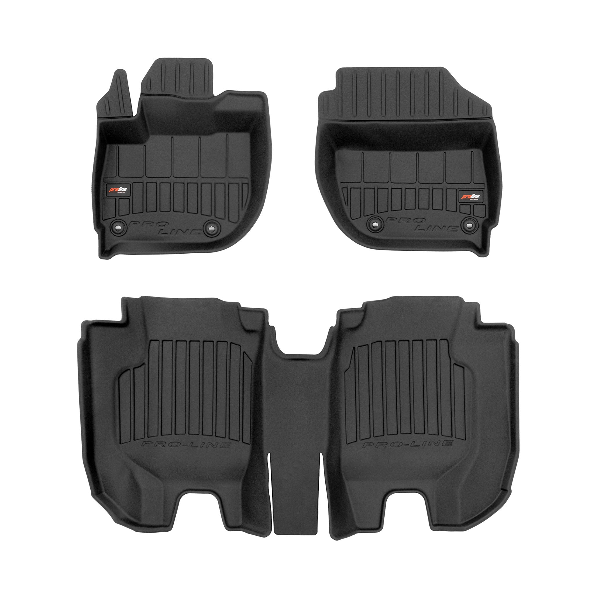 OMAC Gummi Fußmatten für Honda HR-V 2013-2021 Premium TPE Automatten Schwarz 3x