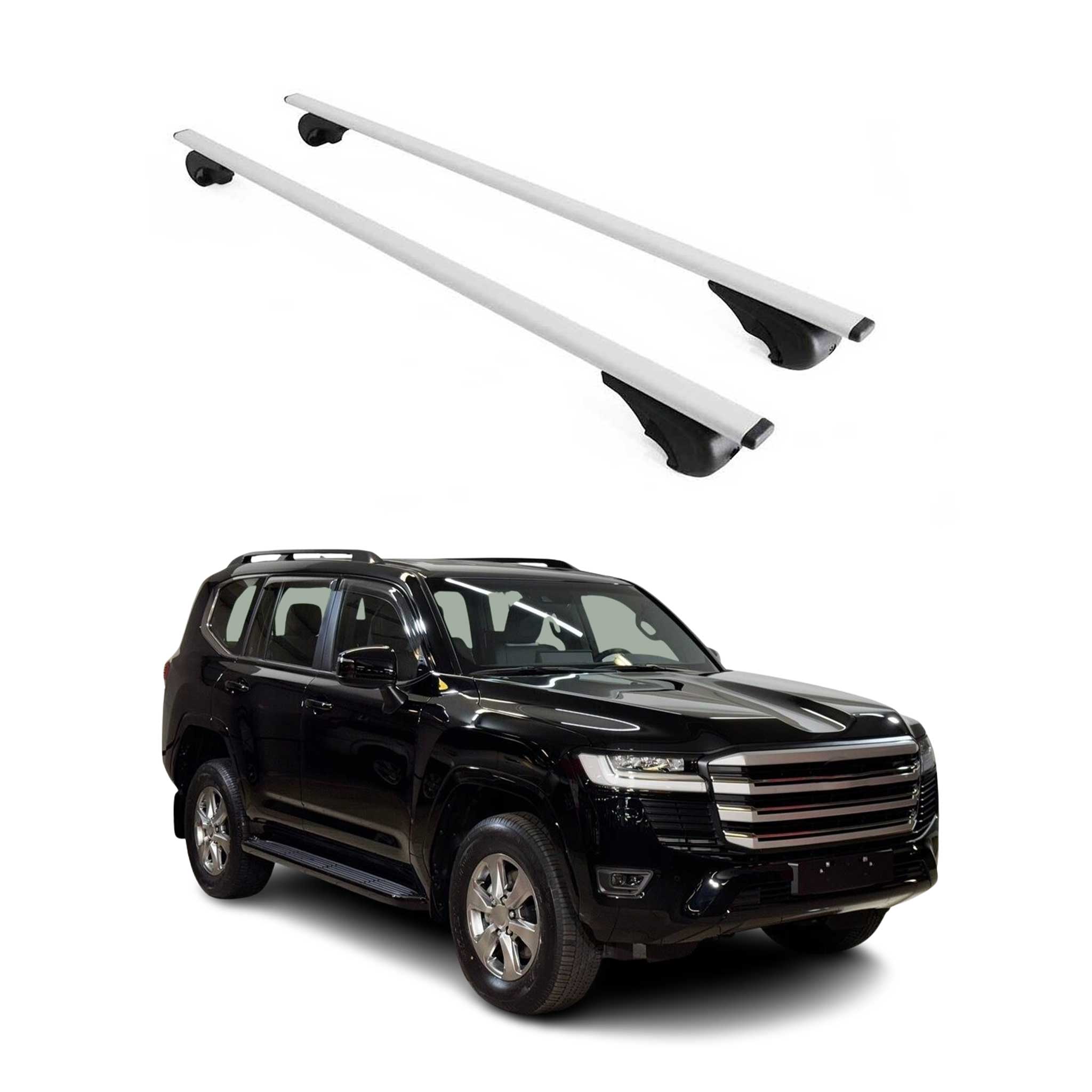 Dachträger Grundtäger für Toyota Land Cruiser J250 2024-2026 75kg Metall Grau 2x