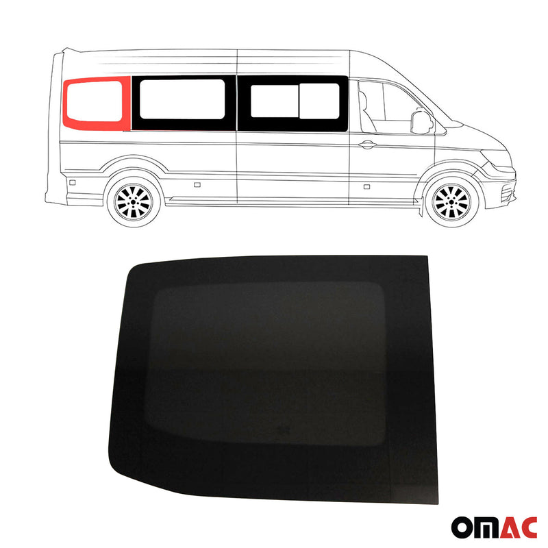 Seitenfenster Sicherheitsglas für VW Crafter 2017-2024 Auto Rechts L3 Schwarz