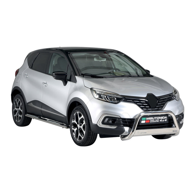 Frontbügel Frontschutzbügel für Renault Captur 2017-2019 ø63mm Stahl Silber