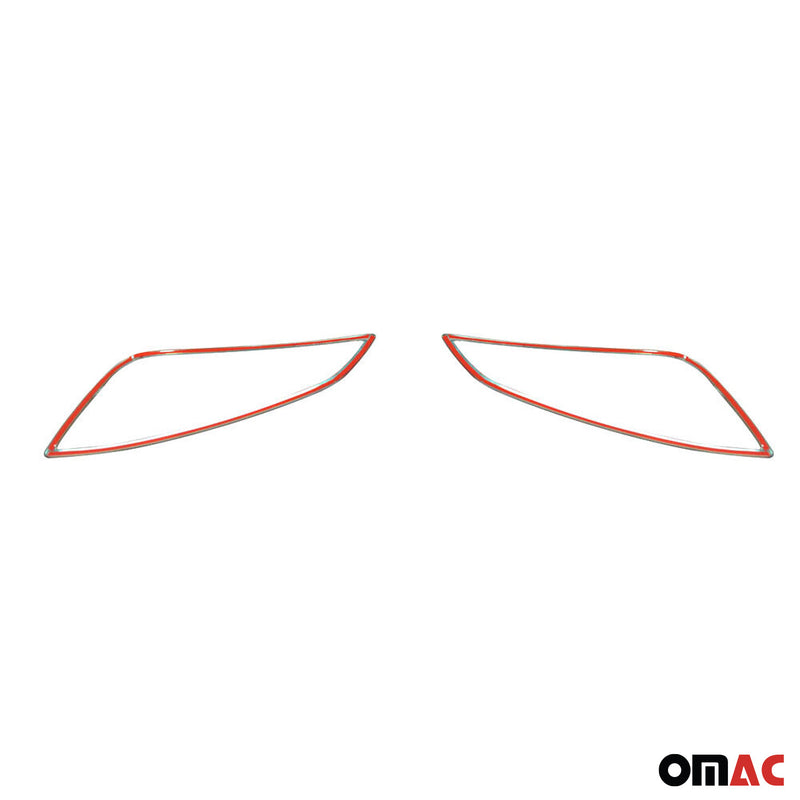 Nebelscheinwerfer Rahmen Umrandung für Hyundai i30 2012-2017 Edelstahl Silber 2x