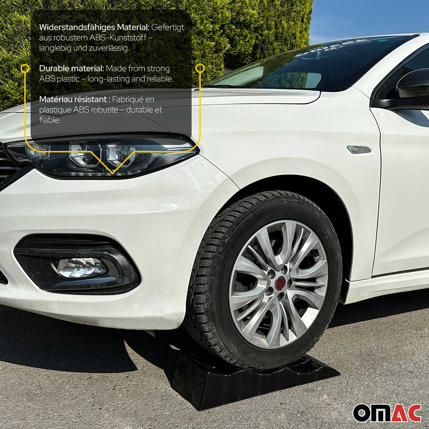 Auffahrrampe Autoreifen Heben Stabilisierung für PKW Wohnwagen 3,5 Tonnen Set