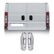 Rücklicht Leisten Heckleuchte für Fiat Ducato 2006-2014 Chrom ABS Silber 2tlg
