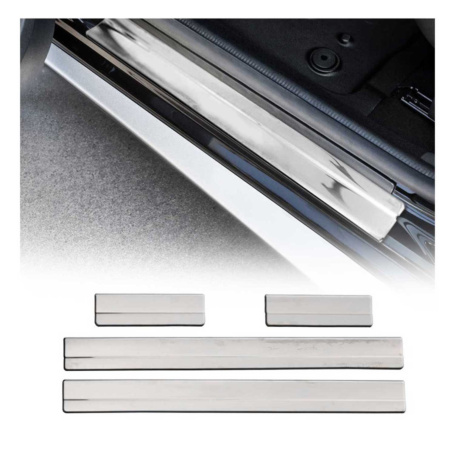 Einstiegsleisten Türschweller für Toyota RAV4 2013-2018 Edelstahl Chrom 4tlg