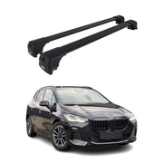 Dachträger Grundtäger für BMW 2er Active Tourer U06 2021-2026 Alu Schwarz 2 tlg