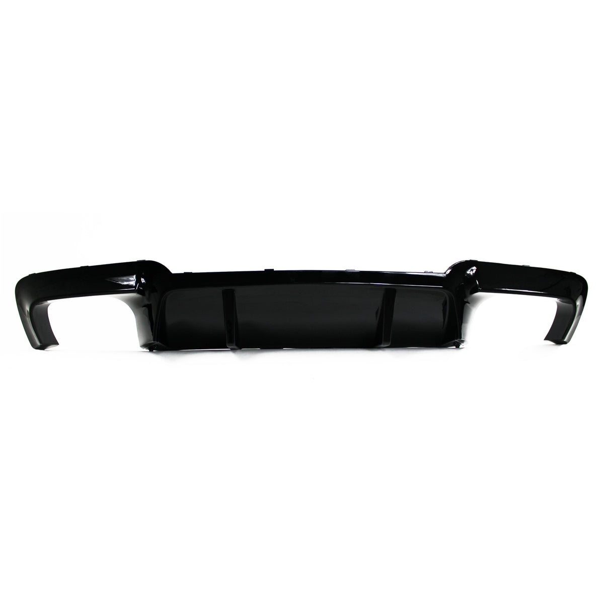 JOM Heckschürzeneinsatz für BMW 5er F10/F11 2010-2017 schwarz glänzend breite Ausführung