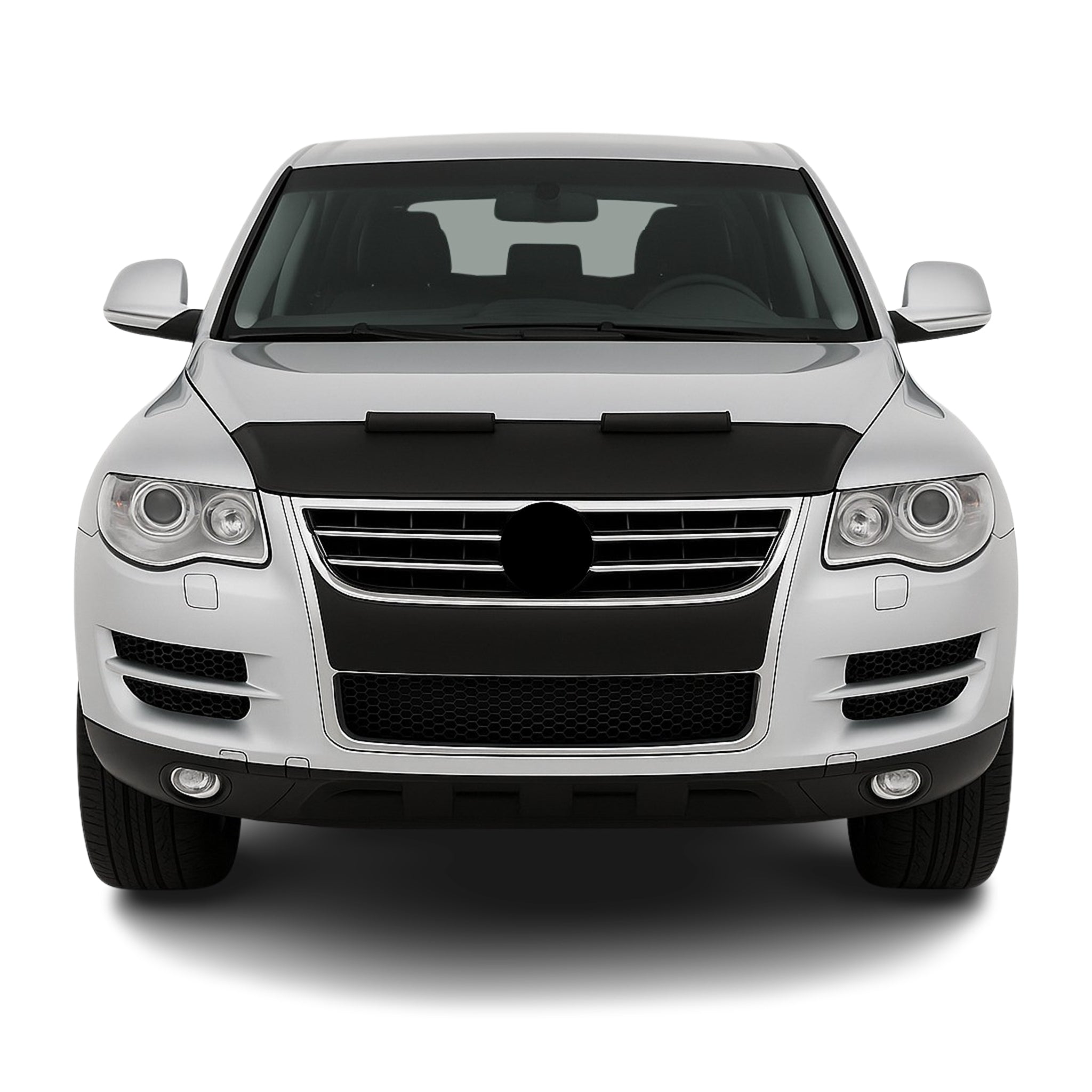 Haubenbra Steinschlagschutz Bonnet Bra für VW Touareg 2003-2010 Schwarz Halb