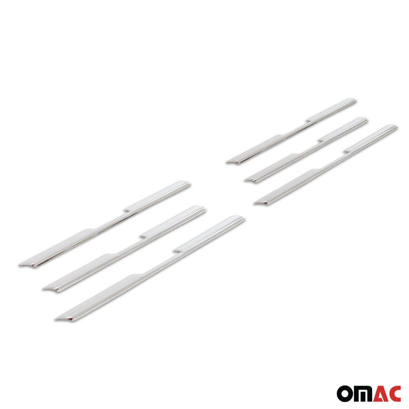 Kühlergrill Leisten Grillleisten für Renault Captur 2020-2025 Chrom Silber 6x