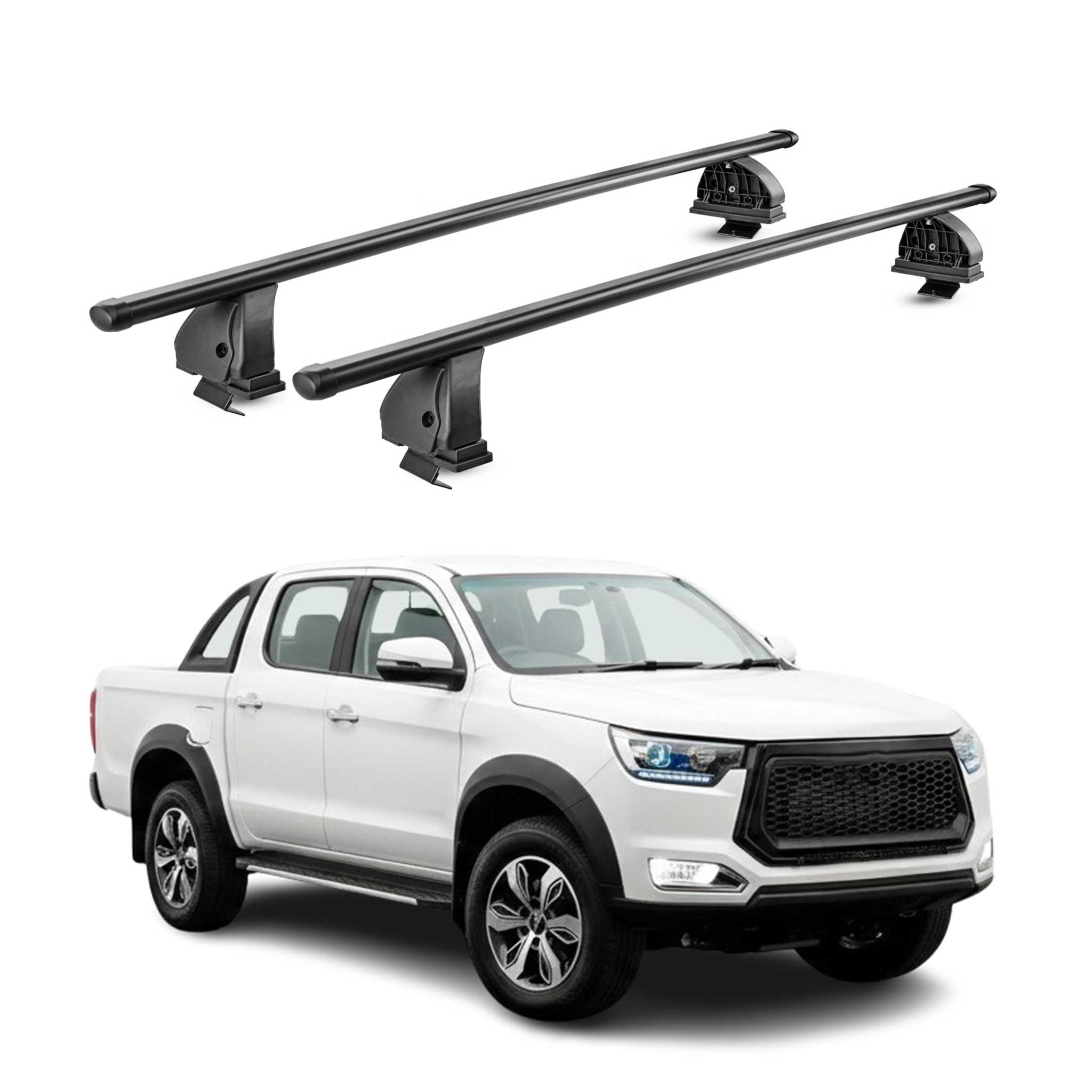Stahl Dachträger für EVO Cross 4 2022-2026 TÜV Abschließbar 75 kg 2tlg Schwarz