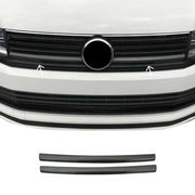 Kühlergrill Grillleisten für VW T6 Transporter 2015-2019 Highline Carbon 2x