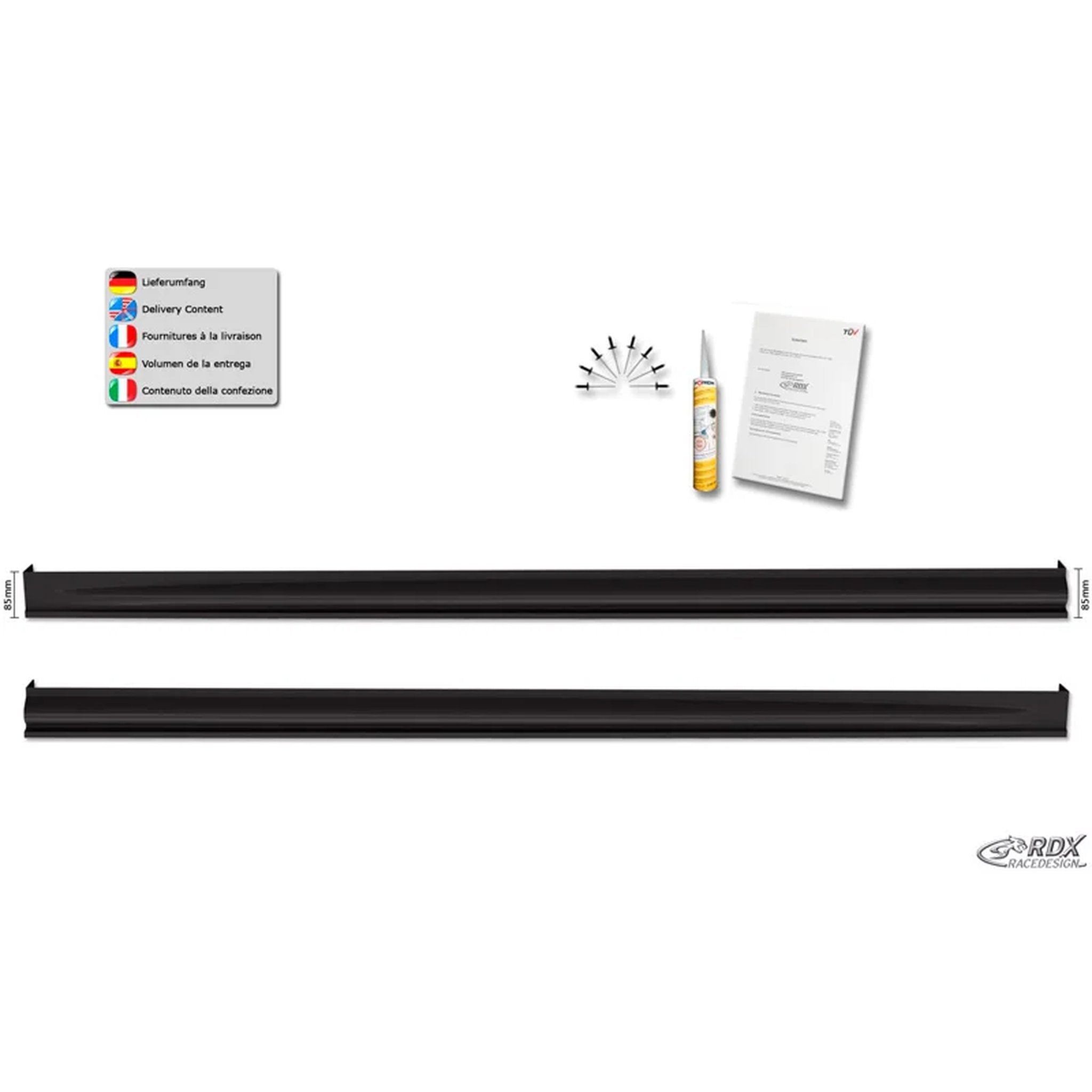 RDX Seitenschweller für Opel Astra J HB/Sportstourer 2009-2015 exkl. GTC Edition