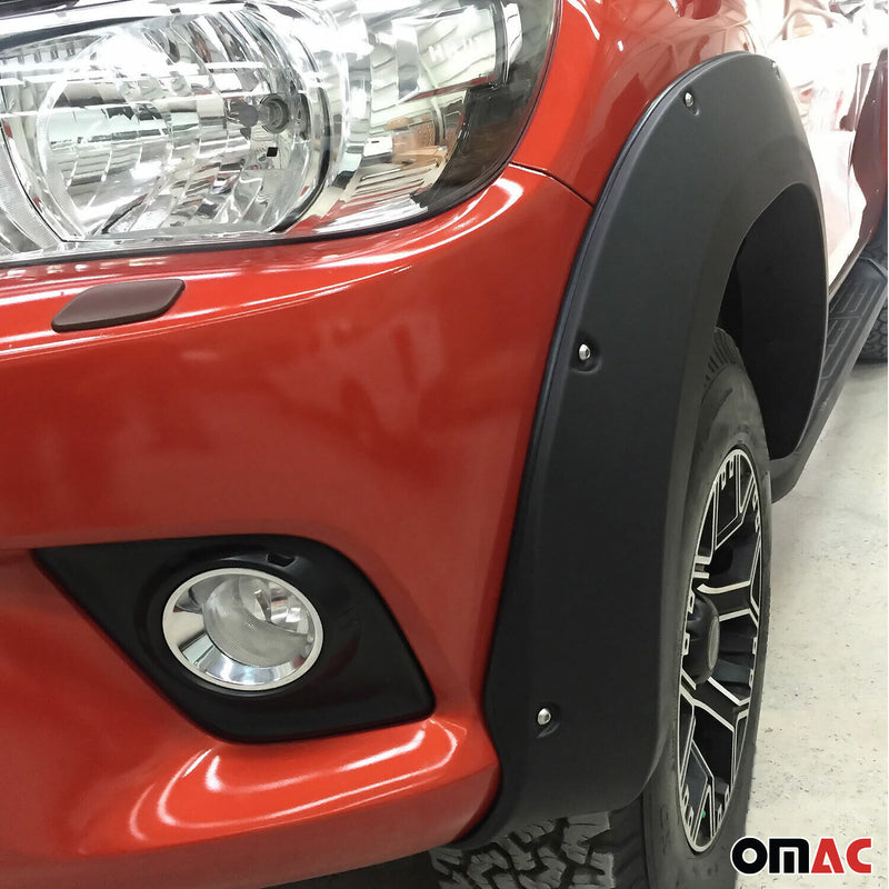 Radläufe Kotflügel Verbreiterung für Toyota Hillux 2015-2020 ABS Silber 4tlg