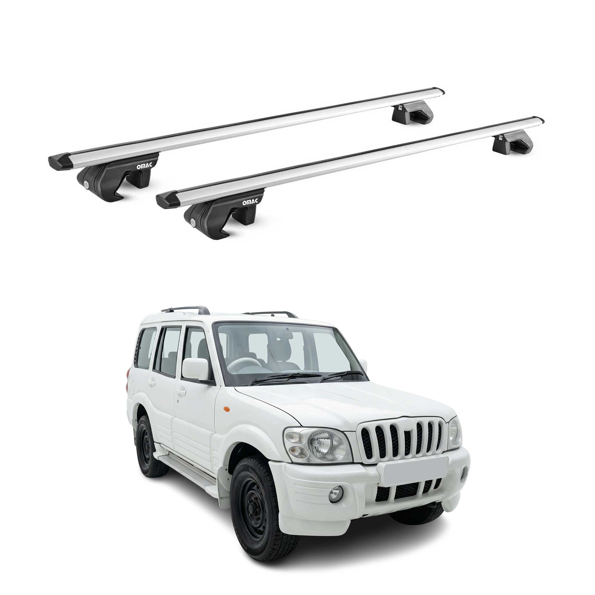 Dachträger Grundtäger für Mahindra Goa I 2003-2014 Pre-FL 90kg Alu Silber 2x ABE