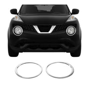 Scheinwerfer Leisten Scheinwerferblende für Nissan Juke 2014-2019 Edelstahl 2tlg