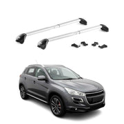 Dachträger Grundtäger für Peugeot 4008 2012-2017 100kg Alu Silber 2 tlg ABE